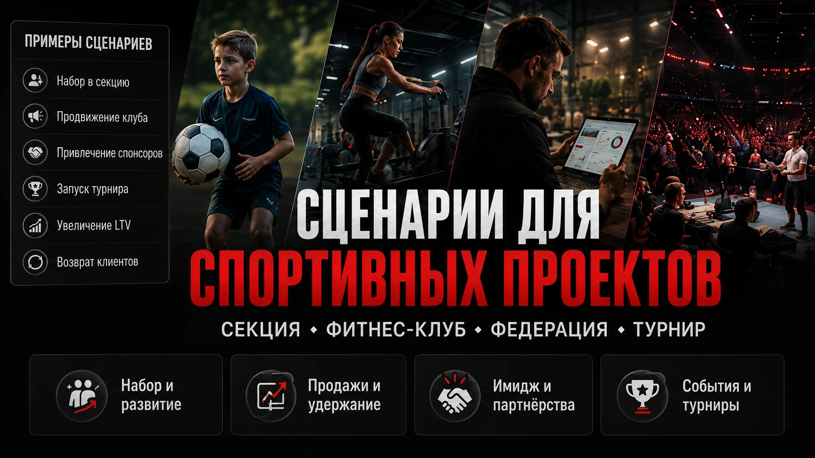 Примеры маркетинга для секции, фитнес-клуба, федерации и турнира