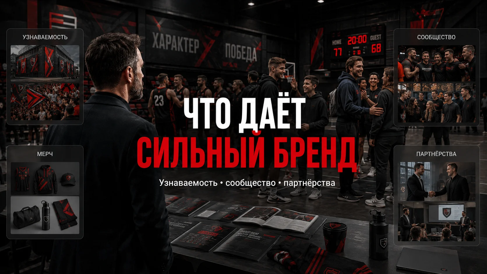 Сильный спортивный бренд помогает повышать узнаваемость, развивать сообщество, мерч и партнёрства