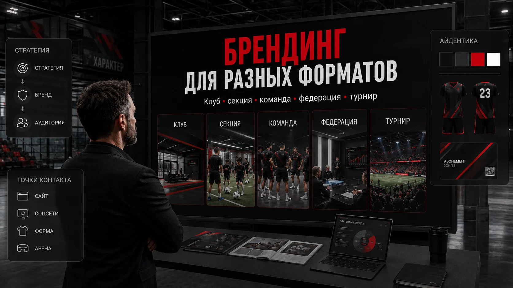 Спортивный брендинг для клуба, секции, команды, федерации и турнира