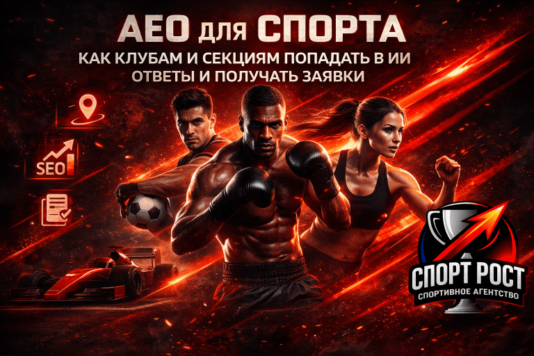 AEO и ИИ-поиск для спорта клубы, фитнес, секции, федерации, бренды, магазины, спортсмены