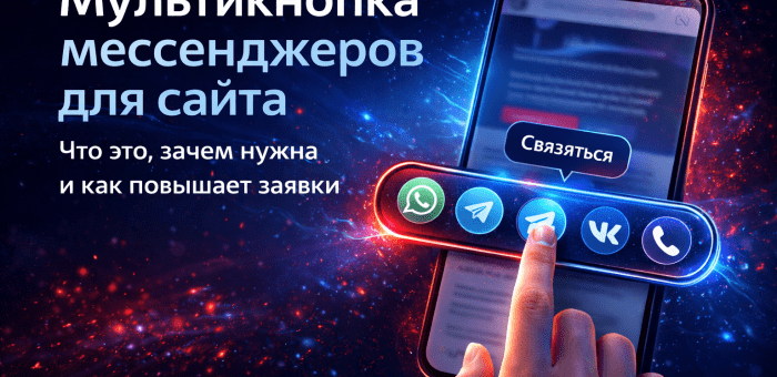 Мультикнопка мессенджеров для сайта: что это, зачем нужна и как повышает заявки