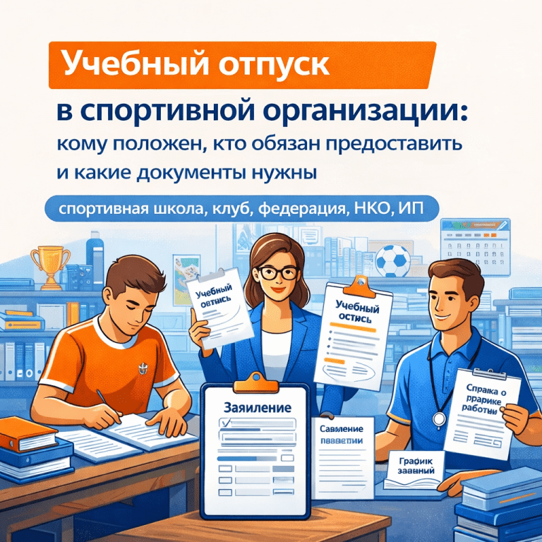 Учебный отпуск в спортивной организации — документы