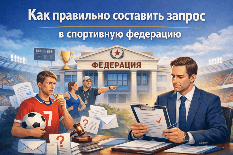 Как правильно составить запрос в спортивную федерацию