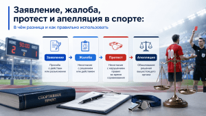 Заявление, жалоба, протест и апелляция в спорте