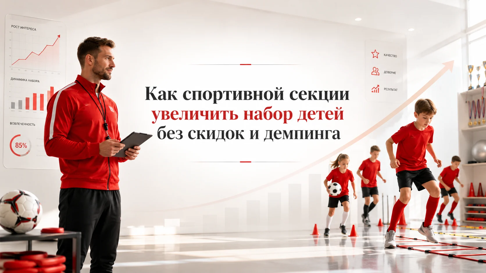 Как спортивной секции увеличить набор детей без скидок и демпинга