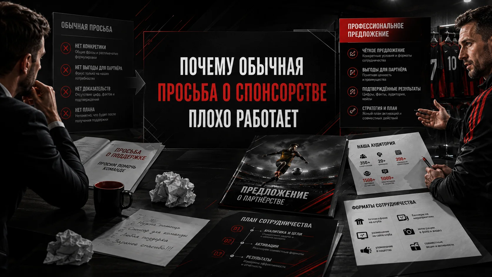 Почему просьба о спонсорстве плохо работает Почему обычная просьба о спонсорстве плохо работает в спортивном клубе
