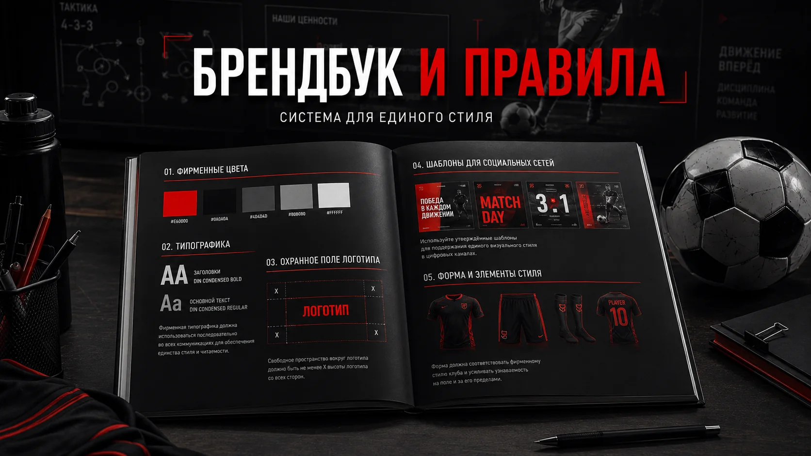 Брендбук спортивного клуба и правила стиля Брендбук спортивного клуба и правила фирменного стиля