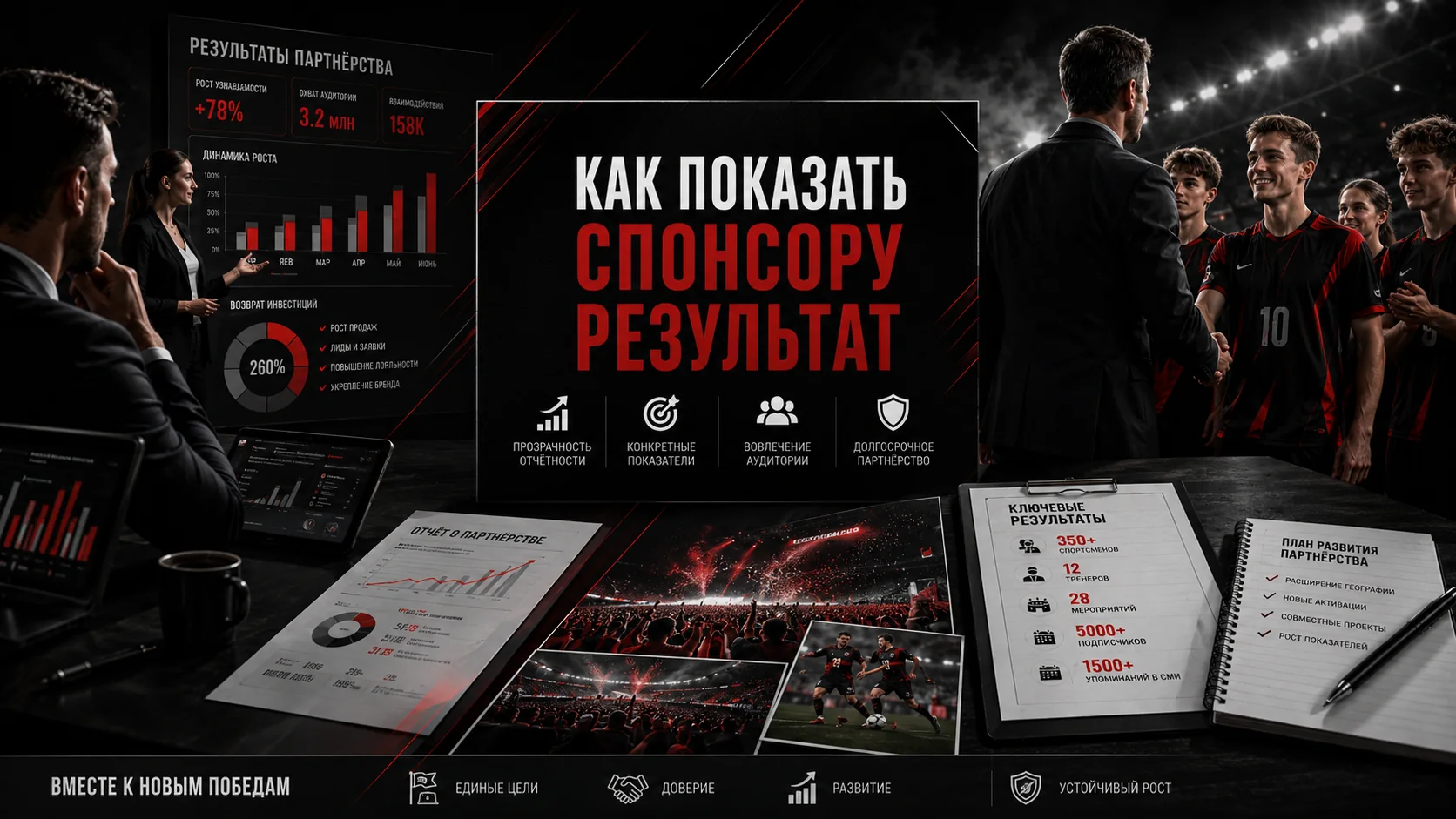 Результаты партнёрства со спортивным клубом Как показать спонсору результат партнёрства со спортивным клубом