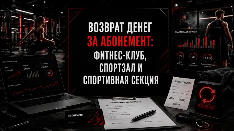 Возврат денег за абонемент в фитнес-клуб, спортзал или секцию