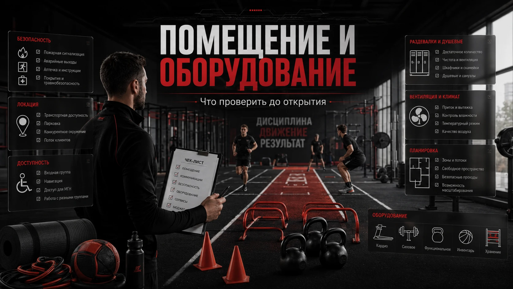 Помещение и оборудование для спортивной секции Помещение и оборудование для спортивной секции: безопасность, доступность и оснащение зала