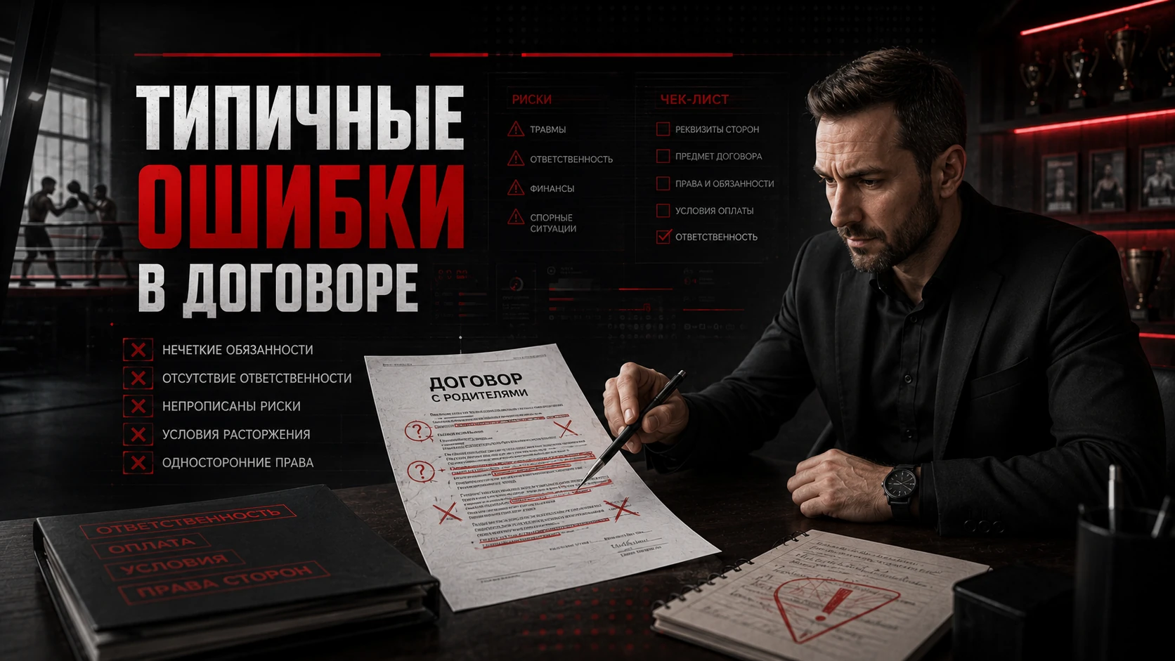 Типичные ошибки в договоре спортивной секции Типичные ошибки в договоре спортивной секции с родителями