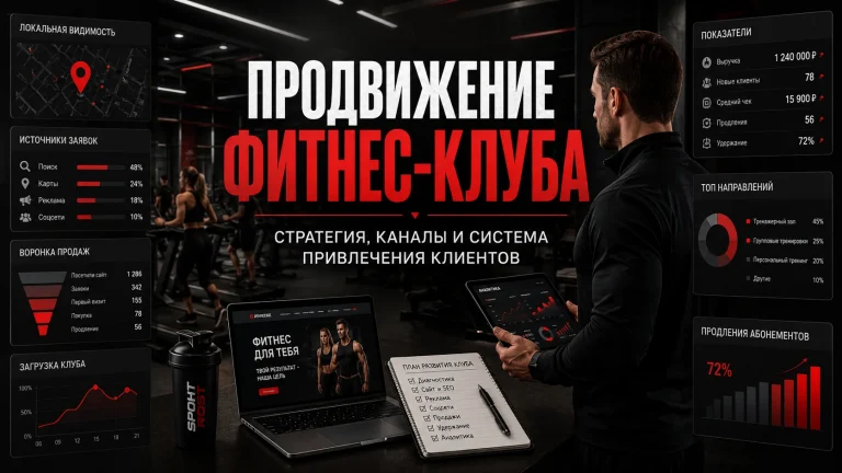 Продвижение фитнес-клуба: стратегия, каналы и система привлечения клиентов