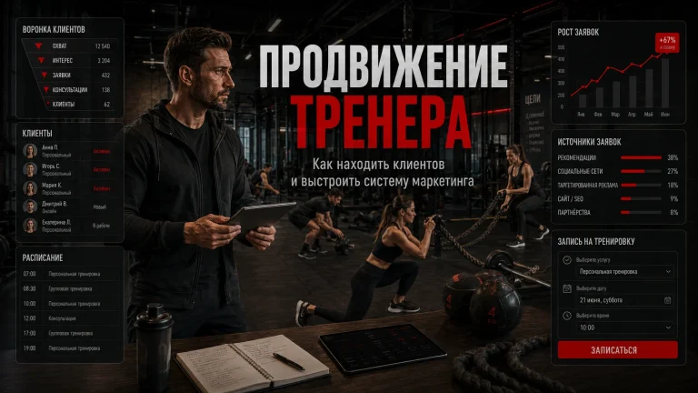 Продвижение тренера: как находить клиентов и выстроить систему маркетинга