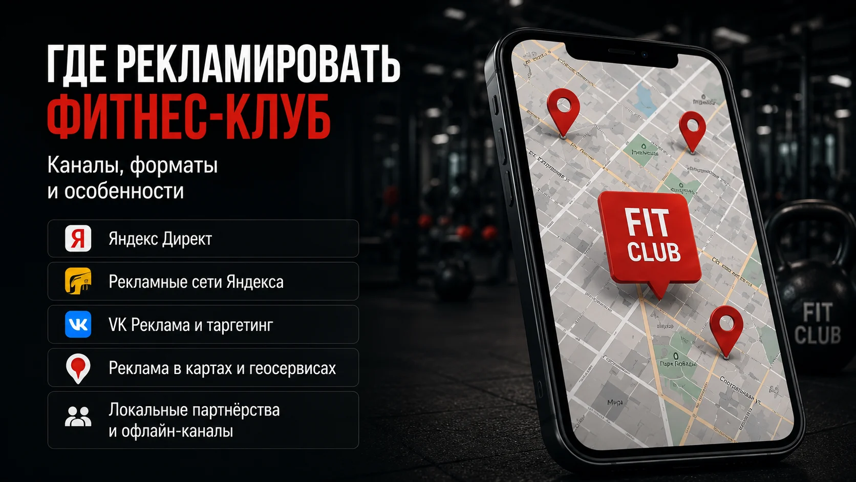 Где рекламировать фитнес-клуб: основные рекламные каналы