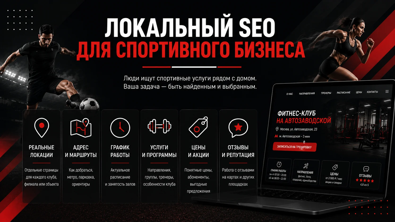Локальное SEO для спортивных клубов, секций, школ и объектов