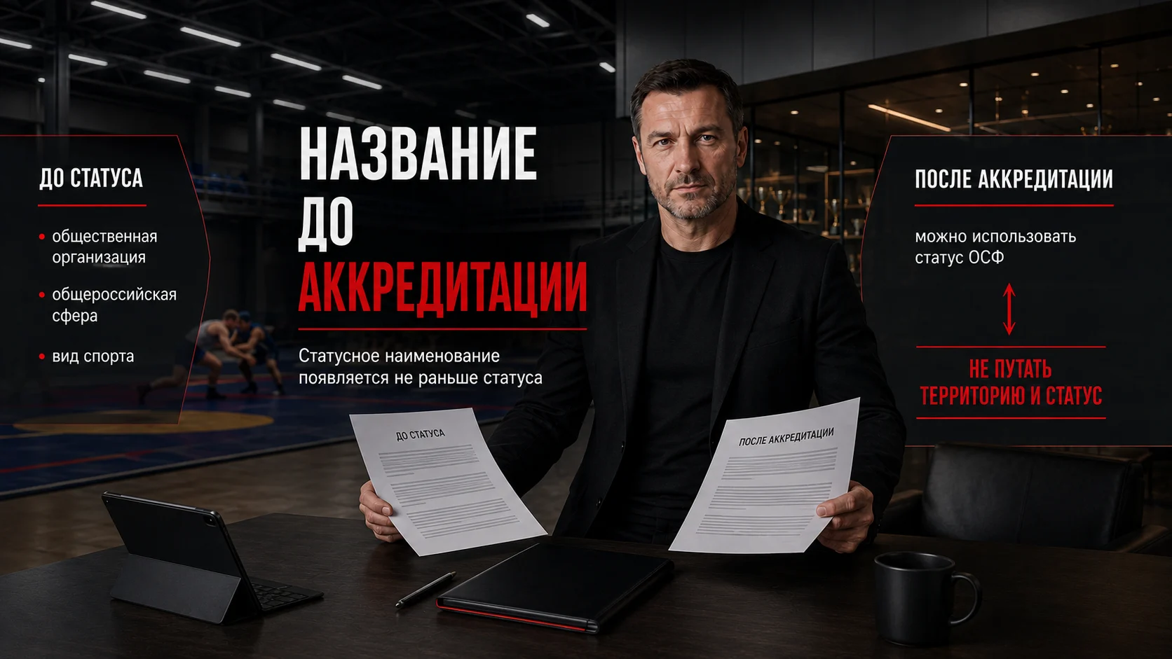 Требования к наименованию организации до получения статуса общероссийской спортивной федерации