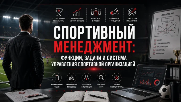 Спортивный менеджмент: функции, задачи и система управления спортивной организацией