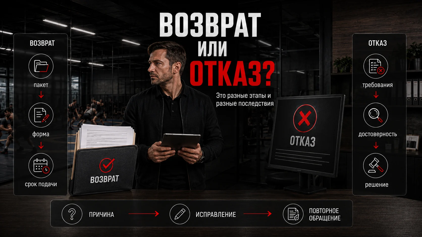 Различия между возвратом документов и отказом в аккредитации федерации