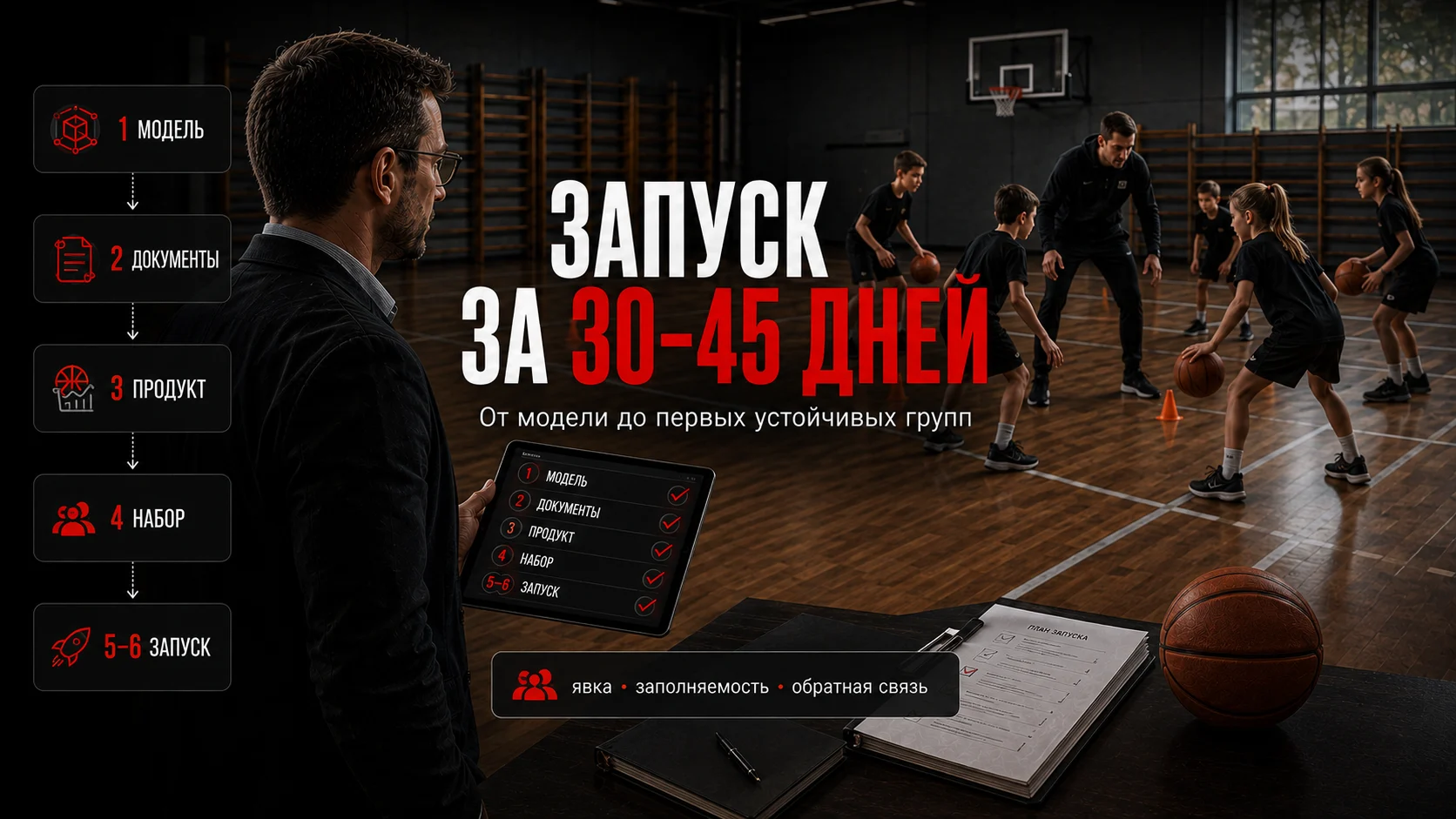 План запуска спортивной секции в школе за 30–45 дней
