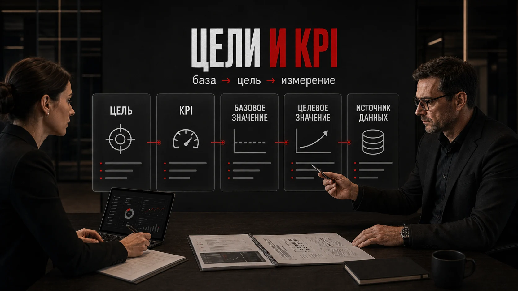 Цели и KPI программы развития вида спорта: базовое и целевое значения, источник данных