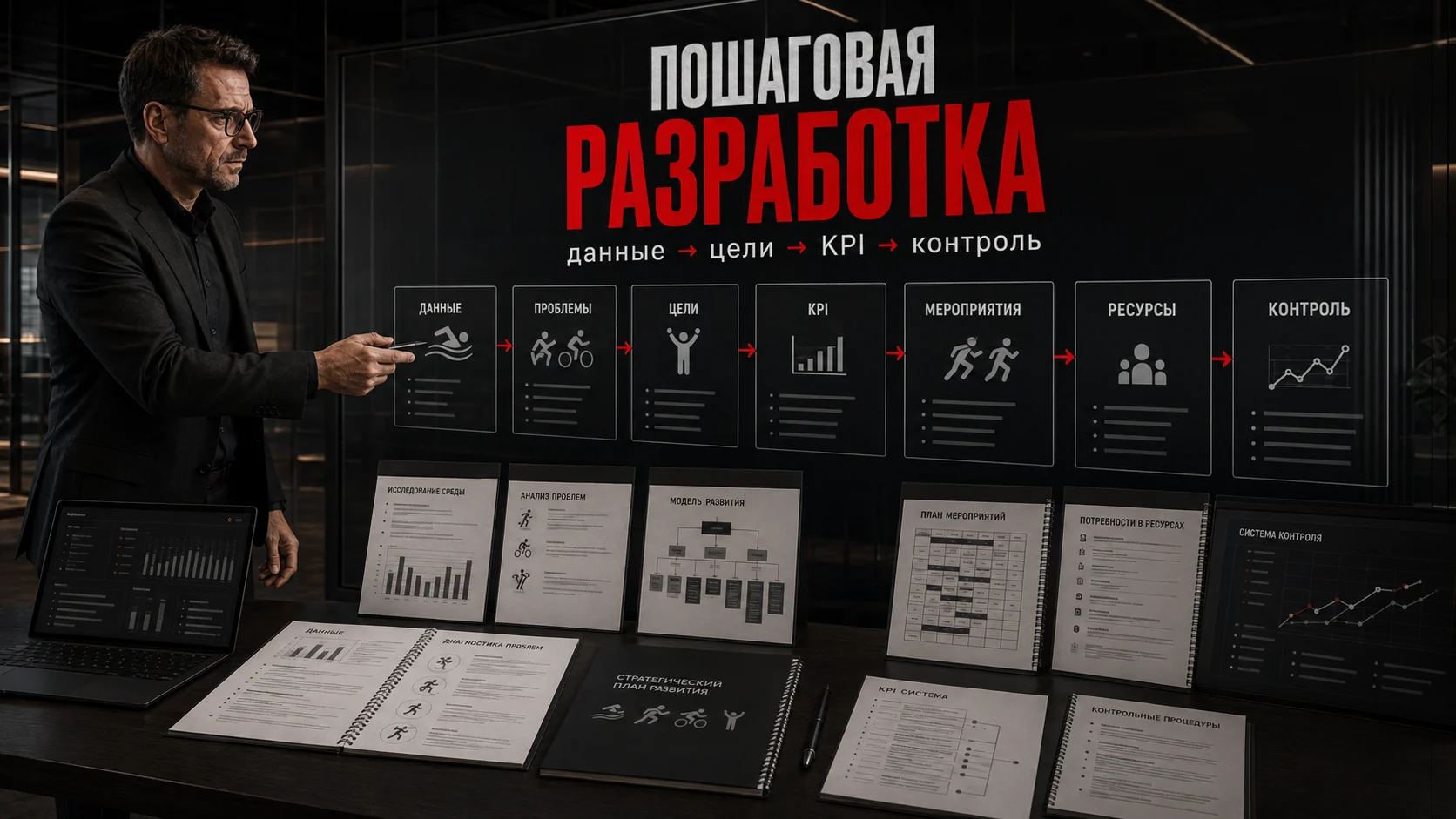 Пошаговая разработка программы развития вида спорта: данные, проблемы, цели, KPI, мероприятия, ресурсы и контроль